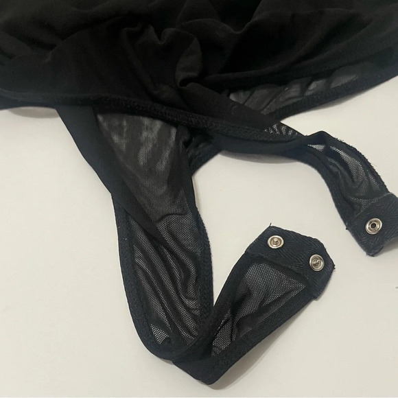 ASTR COWL DRAPE NECK BODYSUIT Sz Large - Picture 4 of 10